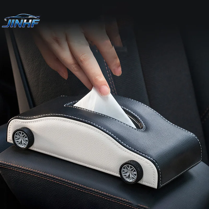 

Creative Car Shape Tissue Box Simulated Tire Heat-resistant Tissue Dispenser Decorative Portable Car Leather Tissue Organizer