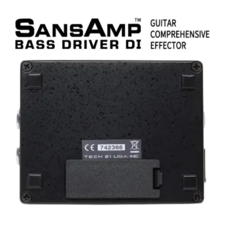 Tech 21 SansAmp Bass Driver Di BSDR-V2 Dispositivo per effetti completi per chitarra monopezzo con 12DB di taglio e