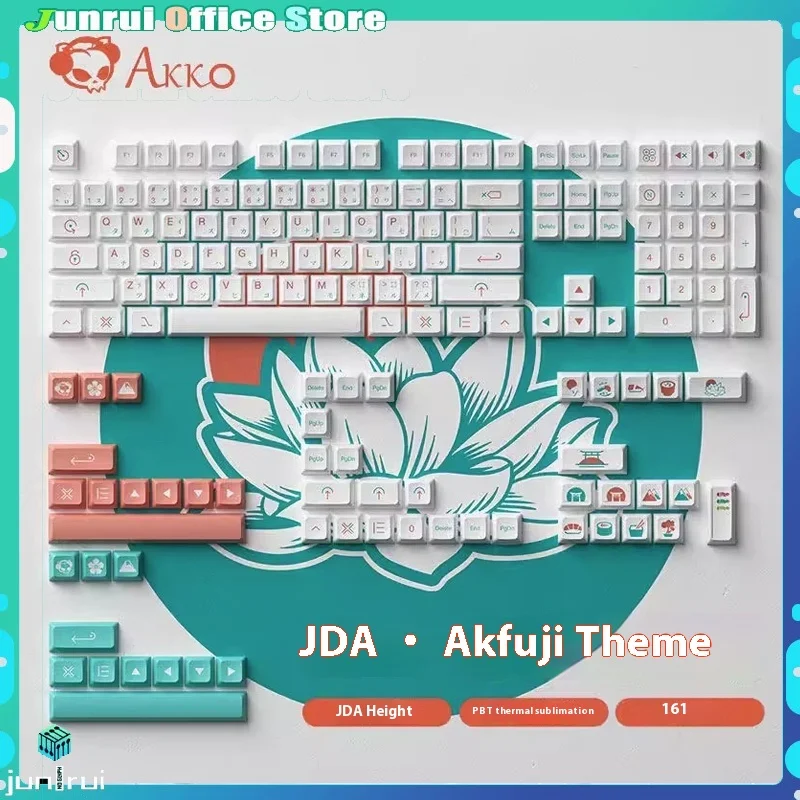 

Akko Jda Key Cap Complete Set Akko Pbt Thermal Sublimation Cross Satellite Axis Mechanical Keyboard Universal 108 Keys