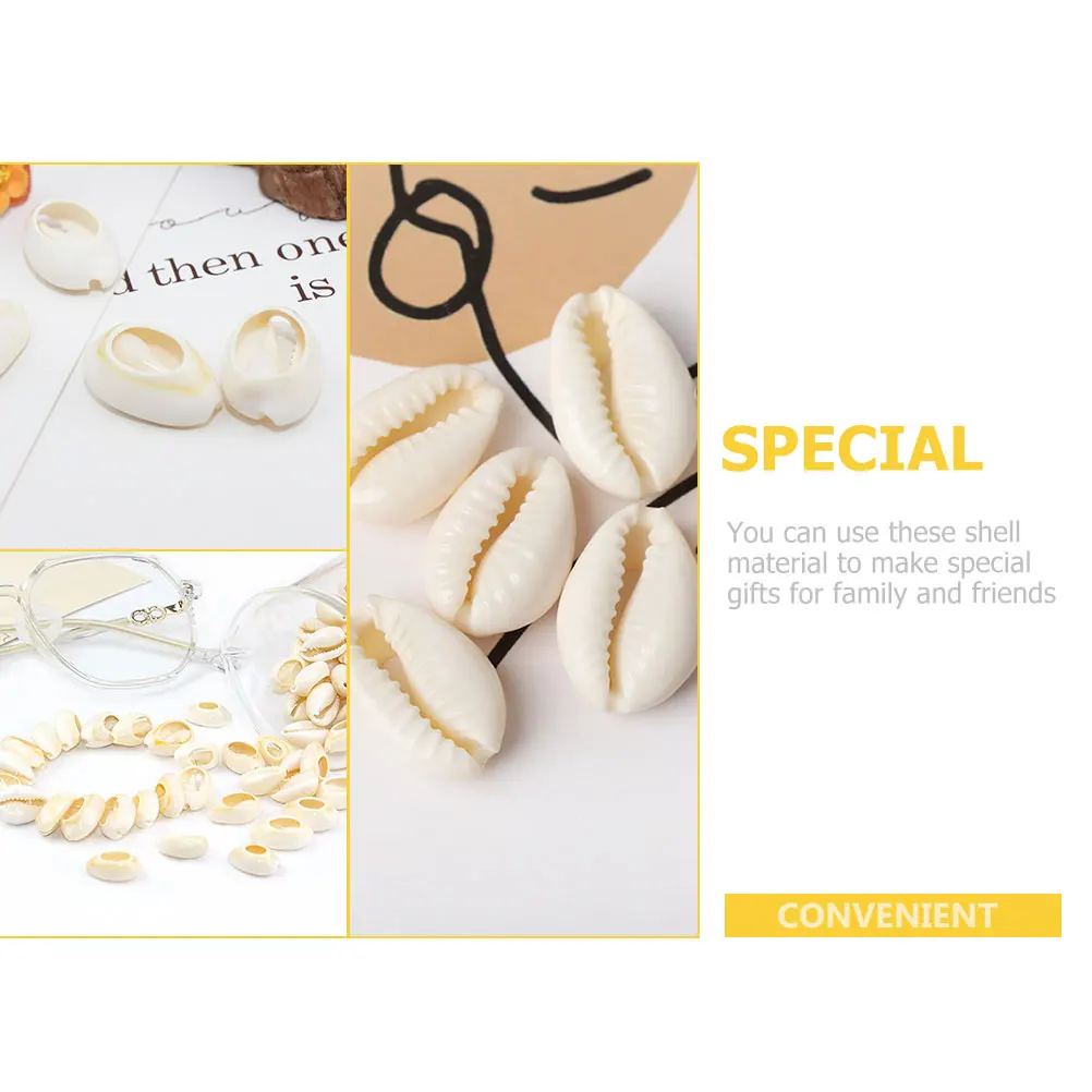 

150pcs Shell Jewelry Accessories Beige Natural Shells for DIY Bracelet Necklace Pendants Craft Making DIY Home Decor Charm