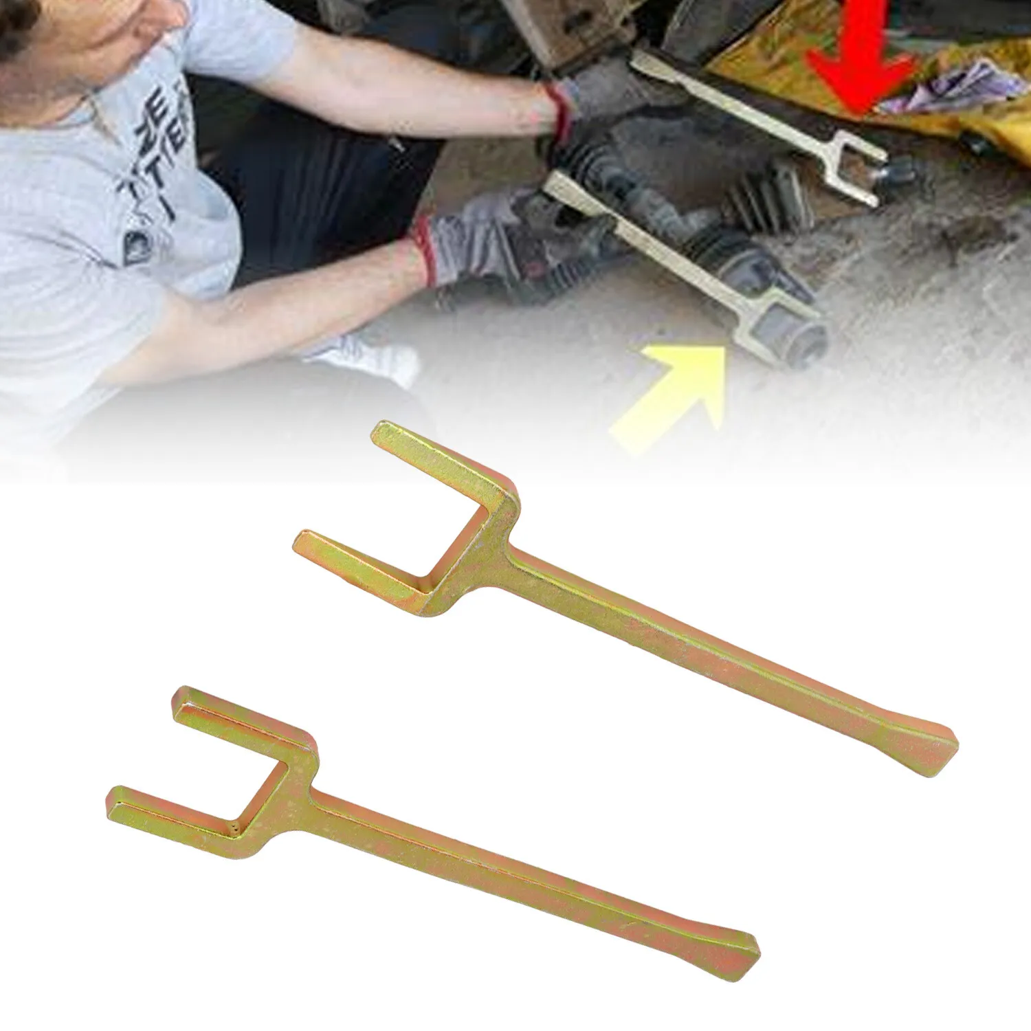 Axle Popper Fork & Shim Kit FWD Half Shaft Inner CV Joint Removal Tool 12020