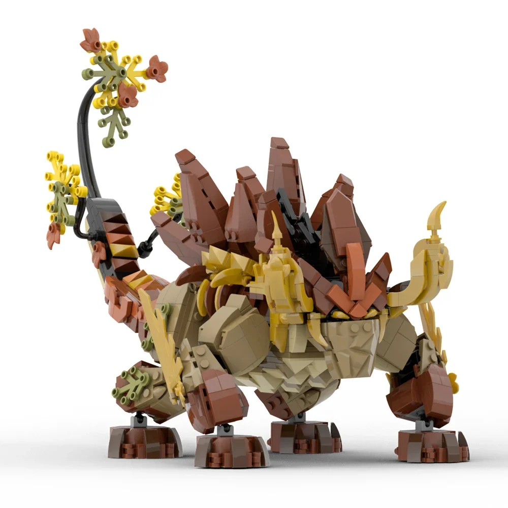 MOC Classic Game Dragon Azhdahas Character Model Building Blocks Long Lived Ancient Dragon particles Bricks Toy for Kid Gift