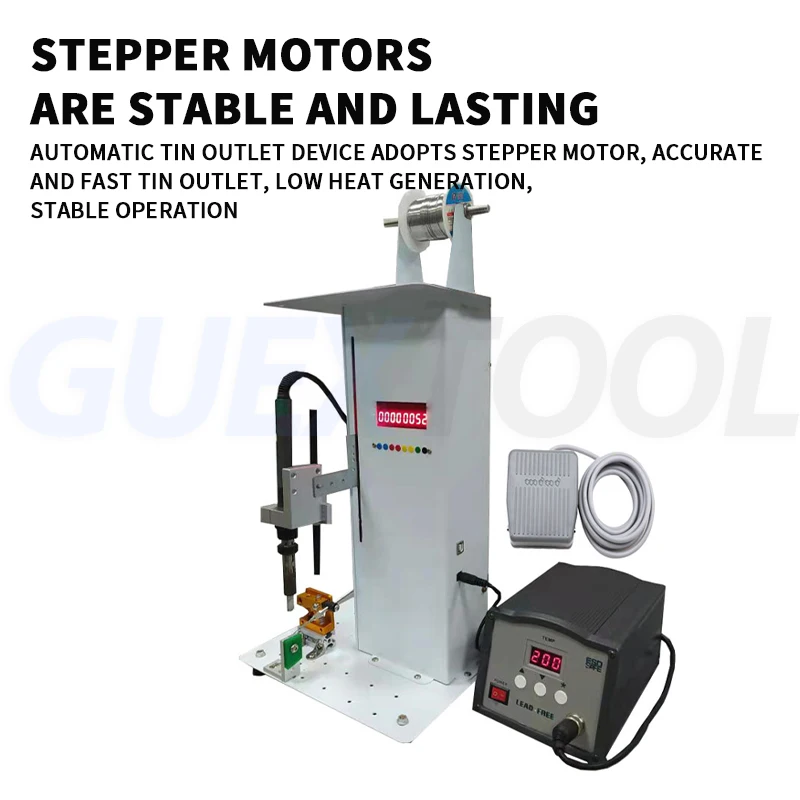 

Semi-automatic Soldering Machine Foot Operated Soldering Electric Chromium Iron Soldering Table USB Aviation Plug Soldering