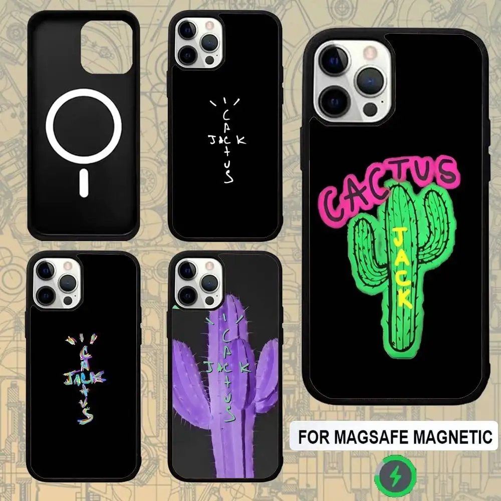 

C-Cactus J-Jack Travis Scott Phone Case For IPhone 17,16,15,Pro,Max,Air,14,Plus,13,12,11 Magesafe Wireless Charge Cover