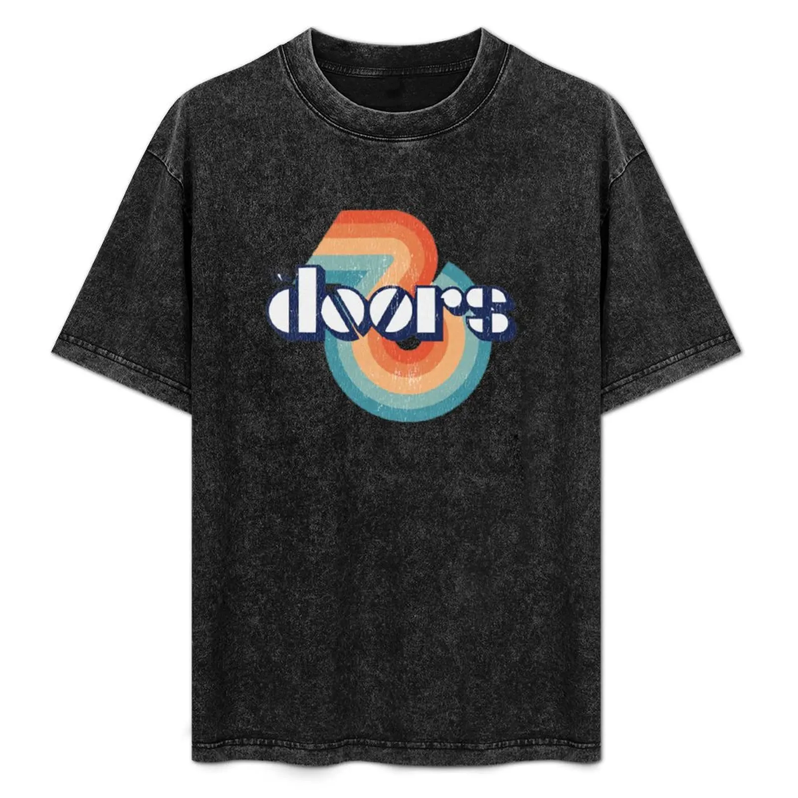 

thedoorss logo band T-Shirt Stain Resistant Casual Tee