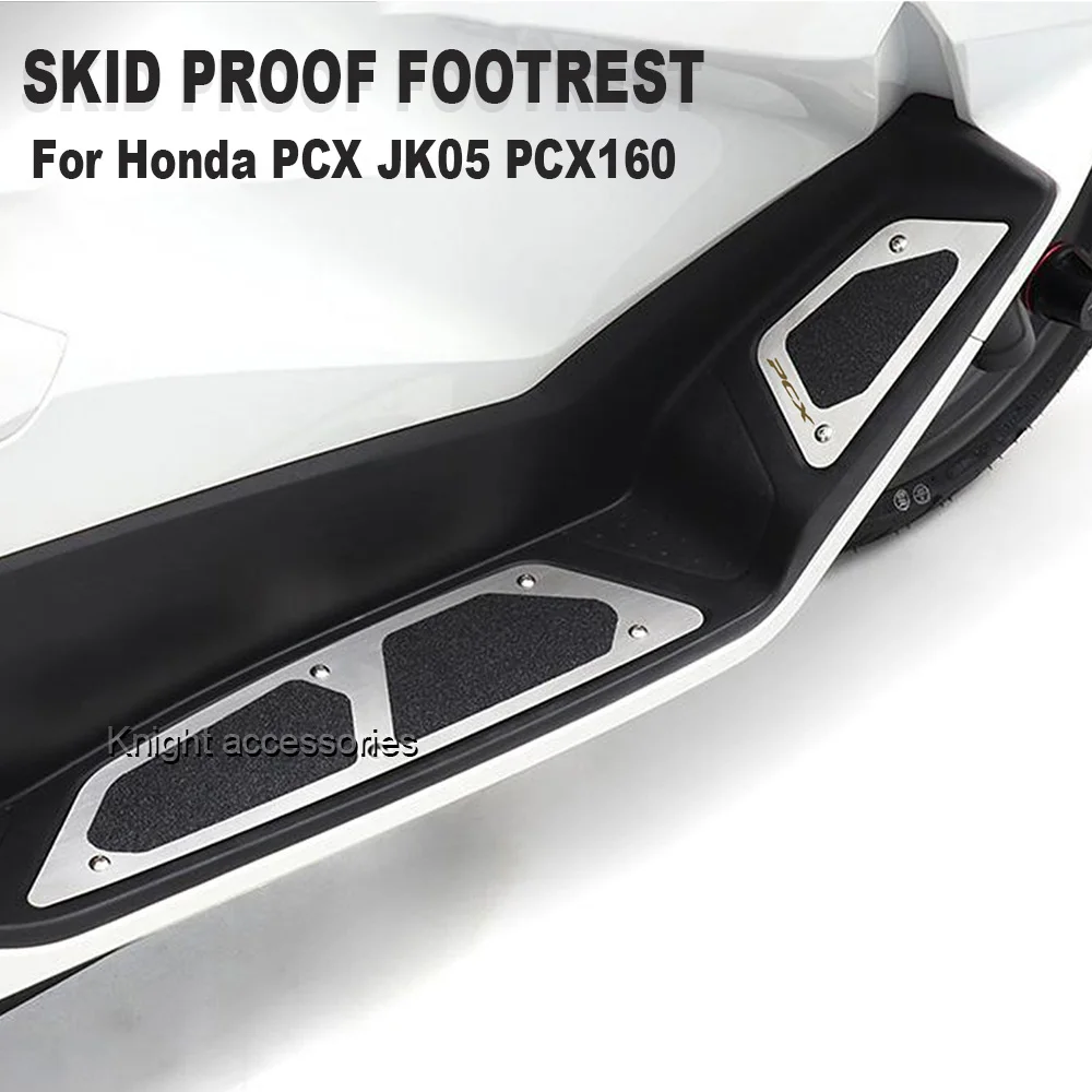 

Motorcycle Footpads For Honda PCX JK05 PCX160 Front and rearPegs Plate Aluminum Alloy Pedal Modified Skid proof Footrest