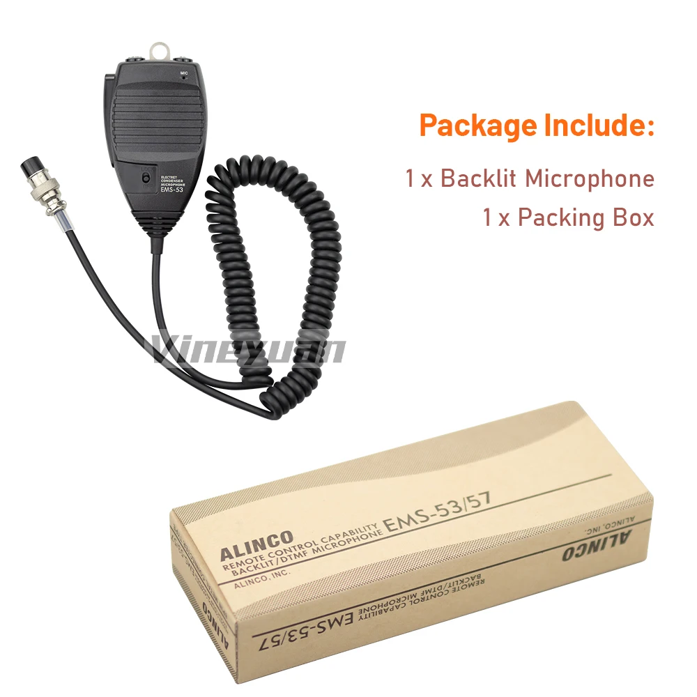 DR-145 EMS-53 DR-03T DR-06T DR620 DR-610 DR-435 راديو DR-135T ميكروفون 8pin DTMF يده هيئة التصنيع العسكري ل Alinco DR-235T DR-235E