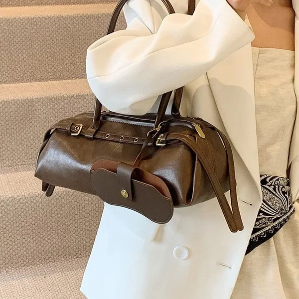 

Women Fashion PU Shoulder Bag Solid Large Capacity Underarm Bags All-match Handbag 2024 Hot Sale Bags for Women Bolsa Bolsa Muje