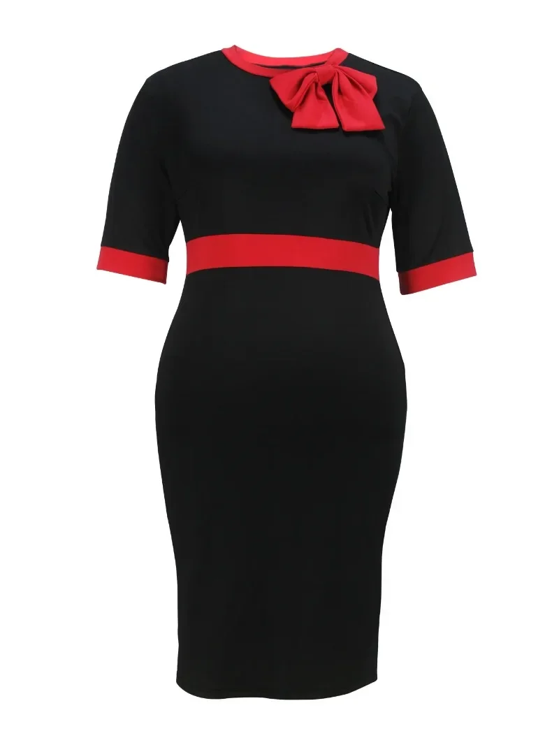 L-4XL حجم كبير فساتين الأفريقية للنساء الخريف موضة نصف كم س الرقبة حفلة سهرة ميدي Bodycon فستان أفريقيا الملابس