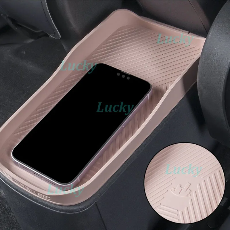 ด้านหลังรถกล่องเก็บสําหรับ BYD Seagull EV 2022-2025 ซิลิโคนฝาครอบถังขยะกล่องเก็บคอนเทนเนอร์อุปกรณ์ตกแต่งภายใน