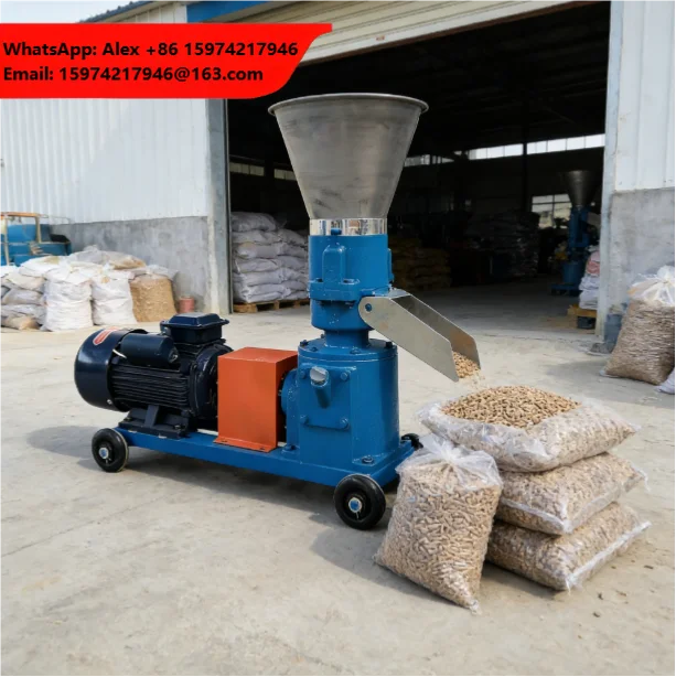 New Stainless Steel Automatic Feed Pellet Machine 220V 150-200kg/h Capacity For Home Use Chicken & Dog Feed Maker