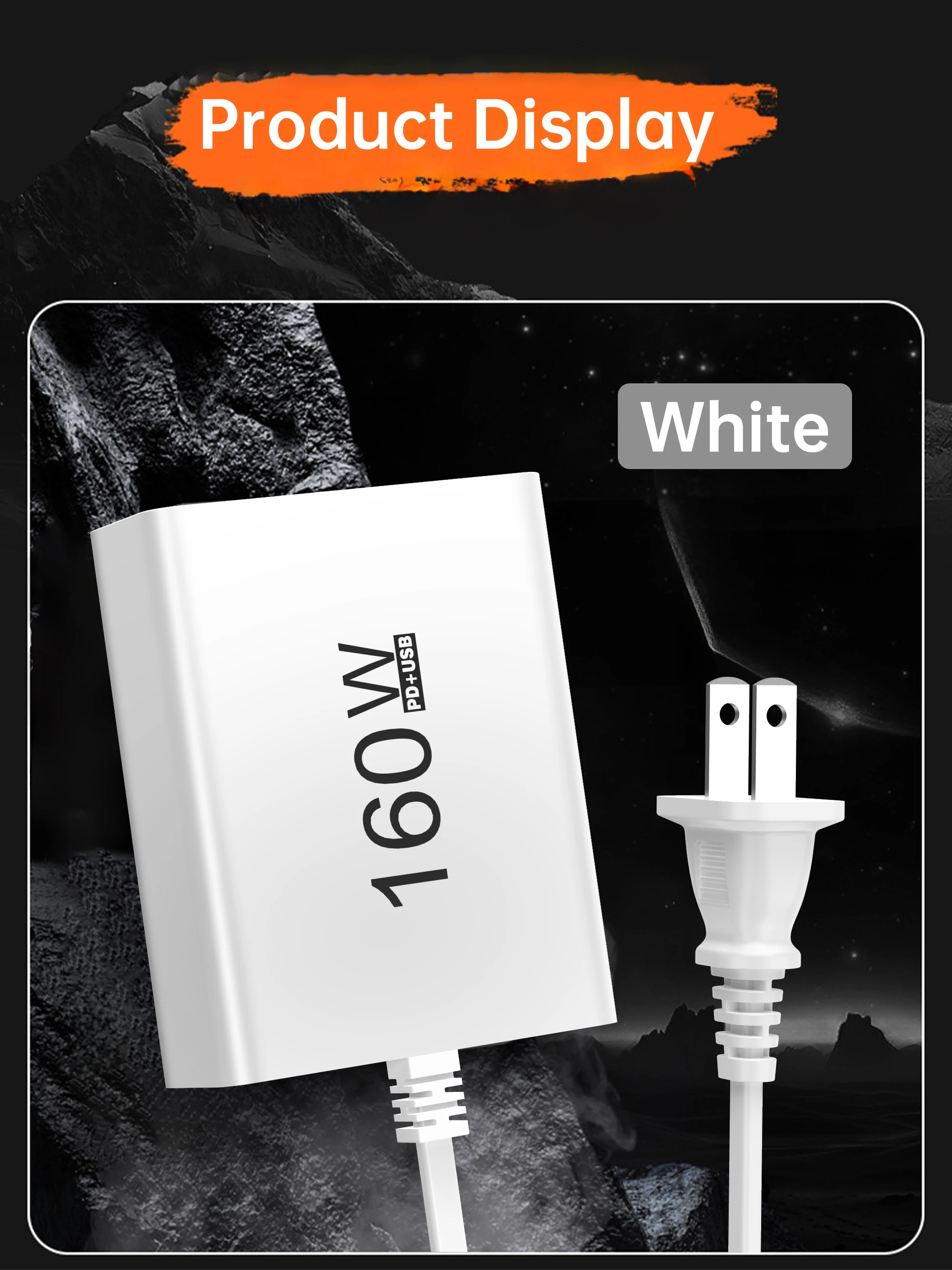 160W USB Multi-Port-Ladegerät Typ C Schnellladegerät mit Mehrfachsteckdose für iPhone Samsung Xiaomi Huawei Honor Handy-Adapter – Detail 9