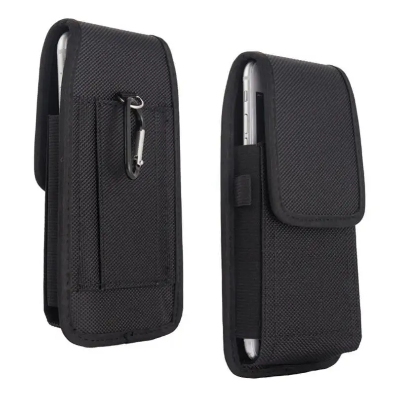 Universal Phone Holder Nylon Pouch Cell Belt Clip Holster Case Waist Bag 5.7-6.3inch Outdoor Mobile Phone Cases Bag For iPhone