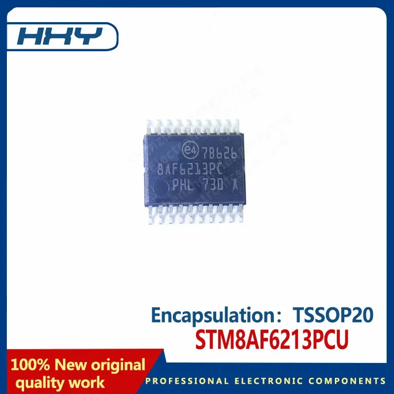 10PCS O STM8AF6213PCU encapsula o chip microcontrolador TSSOP20