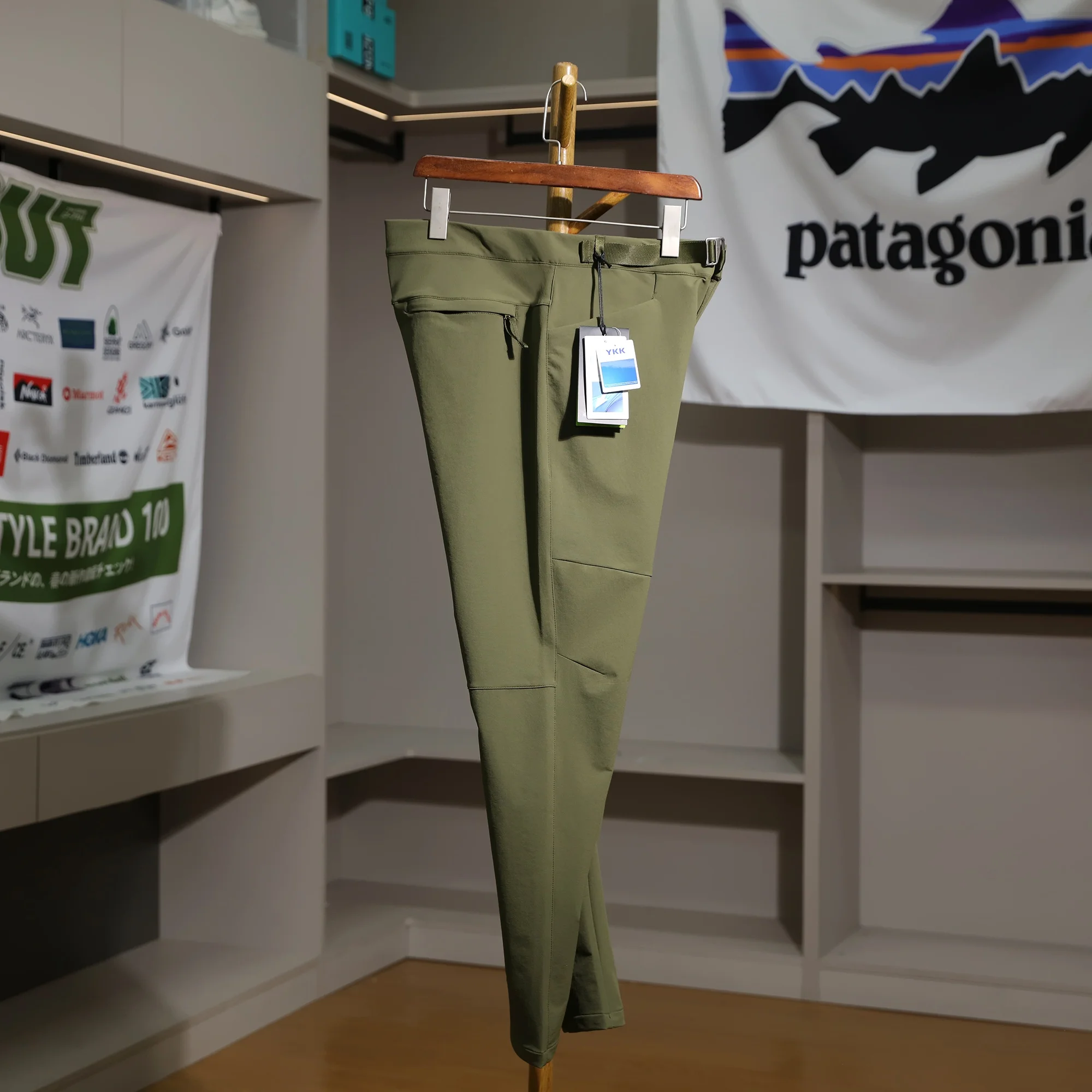 High-End Men's Outdoor Breathable Waterproof 3D Tailored Soft ell Casual Pants Spring Summer Straight Leg Faion Urban