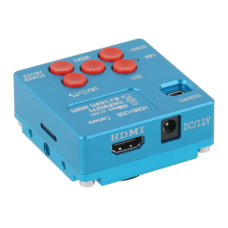 4K 2K 48MP 1080P HDMI Digital Industrial Video Microscope Camera + Big Visual Field 35mm Fixed Focus Lens High Working Distance