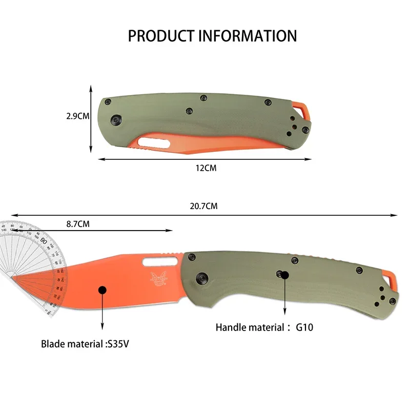 Folding BM 15535 Knife Portable Mini Pocket Knife Outdoor Hiking Camping Cutting Self Defense Durable Multi-fuctional EDC Knife