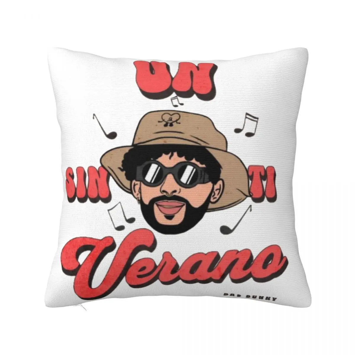 BAD BUNNY Un Verano Sin Ti Printing Pillowcases Cushion Cover Throw Pillow Cover Y2K Bed Decoration Square Multi-Size