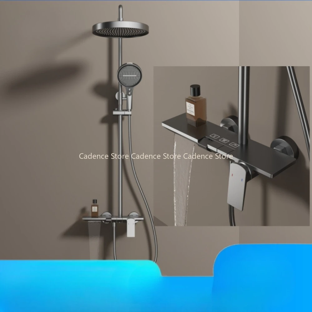 نظام مجموعة صنبور دش الحمام مجموعة 3-way دش الأمطار مجموعة دش خلاط رافعة مع اليد