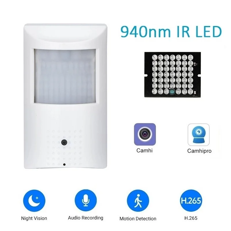 Camhi Mini IP Kamera Wifi Görünmez Lens Kapalı PIR Tarzı Ev Güvenlik Kablosuz CCTV 2MP 5MP HD Gece Görüş Video Gözetim