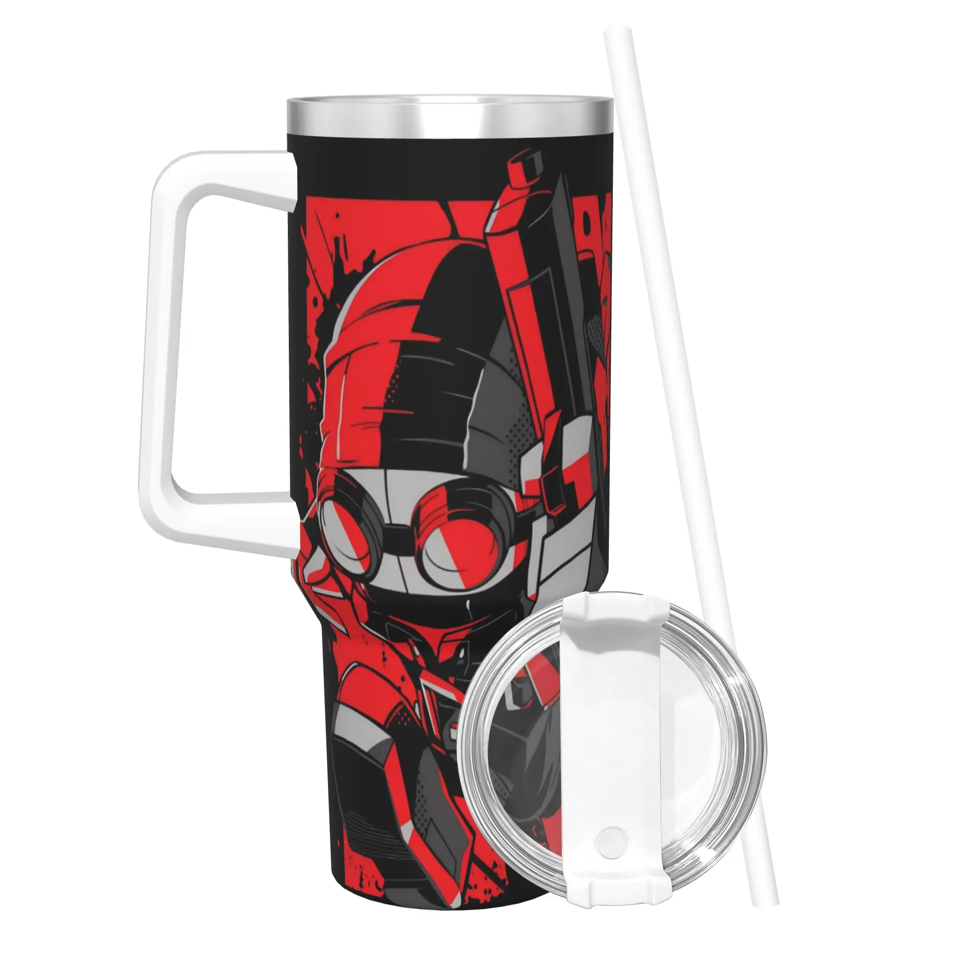 MADNESS COMBAT Hank Tumbler With Straw  Stainless Steel Mugs Cup Double Wall Vacuum Insulated for Cold Or Hot 40oz