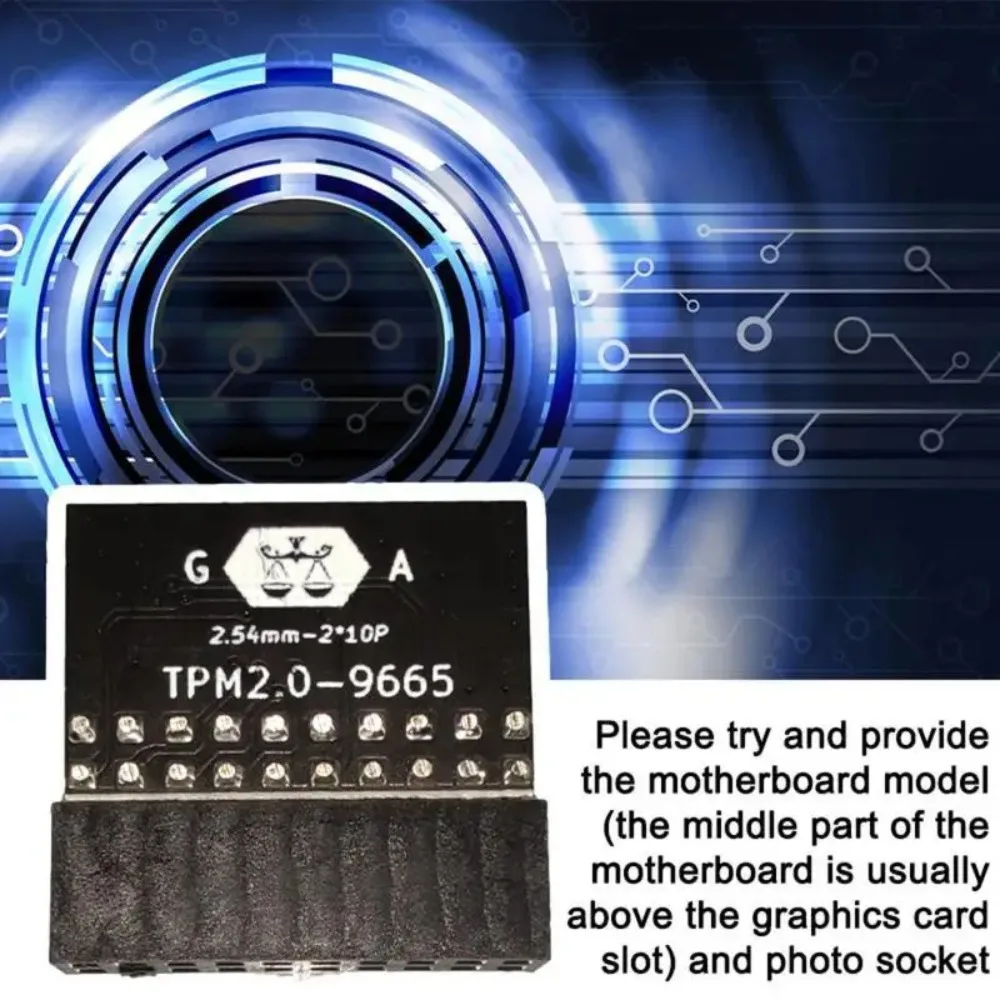 وحدة TPM 2.0 ذات 20 دبوسًا لـ ASUS/Gigabyte - Win11 متوافقة مع التشفير الأمن والحماية لاستبدال PCB #2