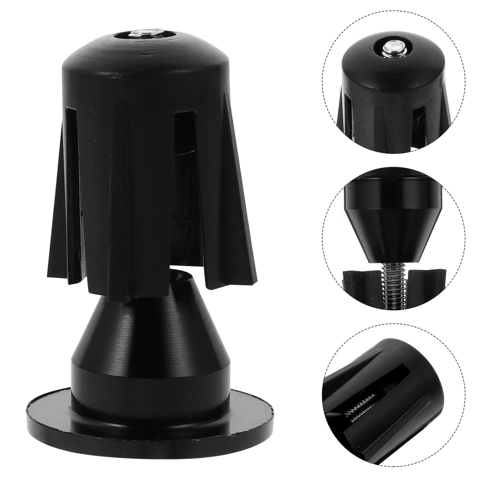 

4PCS Aluminum Alloy H End Plugs Light Weight Strong Bike H lebars Mountain Road Bikes Black Caps Accessories