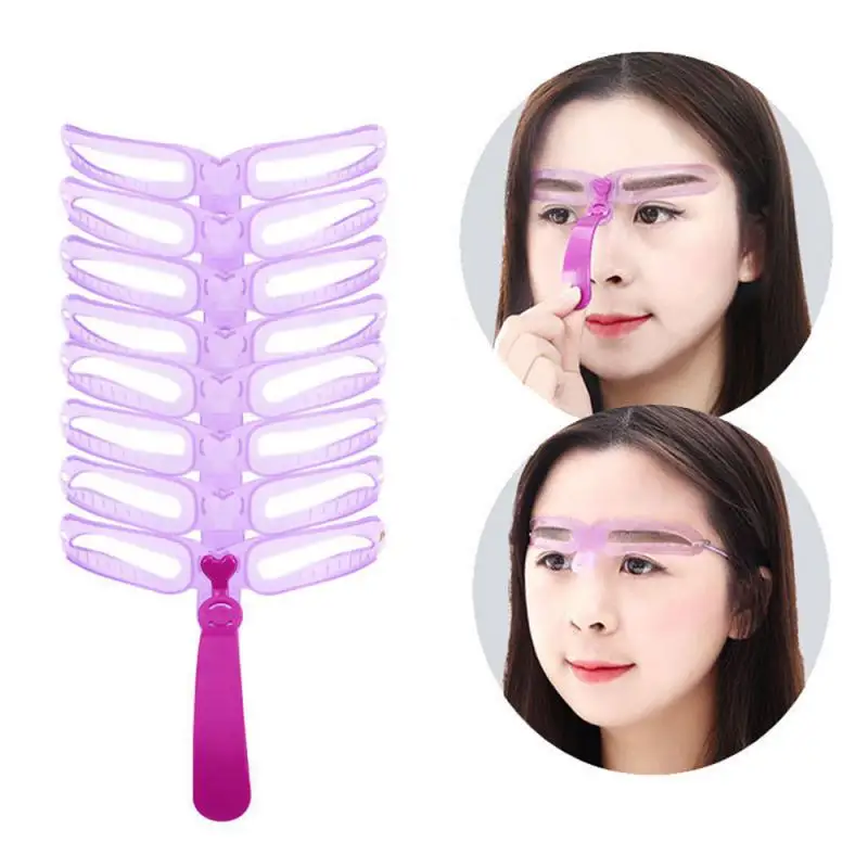 lot Stencils Reusable Eyebrow Shaper Brow Template Eyebrows Shape Set Molds Eye Brow Makeup Tools Accessories