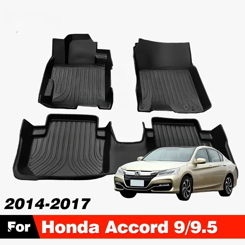 Tapete de carro personalizado TPE para Honda Accord 9/9,5 2014-2017 Tapete Capa Impermeável Interior Protector Acessórios peças