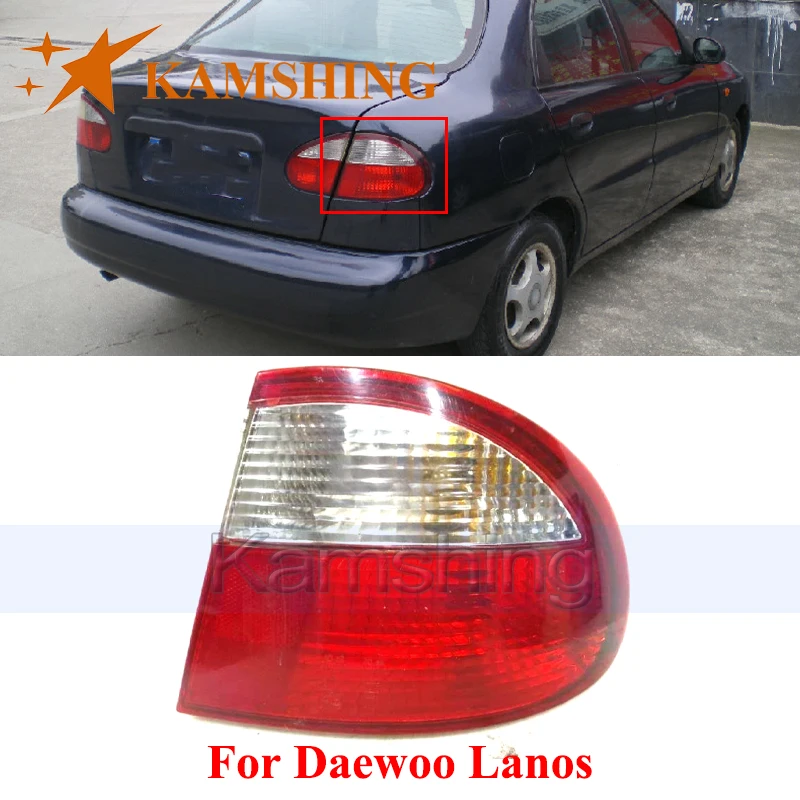 

CAPQX Rear Bumper Taillight For Daewoo Lanos Outer Taillamp Tail Lamp Rear Brake Light Stop Lamp Signal Light