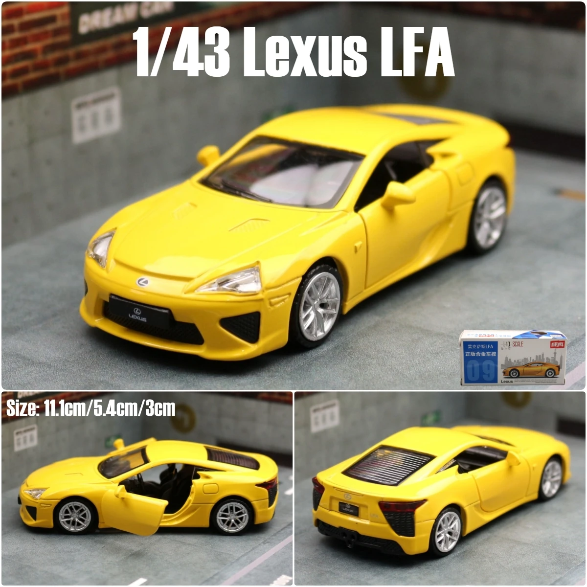 1/43 Lexus LFA Toy Car Model For Children MSZ Diecast Metal