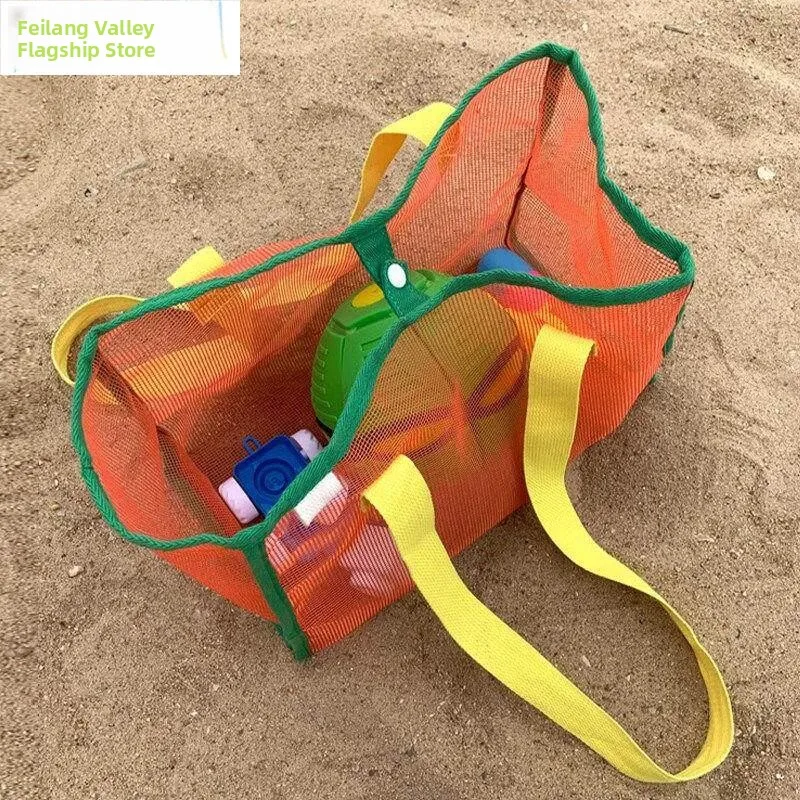 

Большая сумка для хранения игрушек, детская пляжная сумка, сетчатая сумка с ручкой, сумка для плавания, сумка для путешествий, сумка для снаряжения для океана и моря