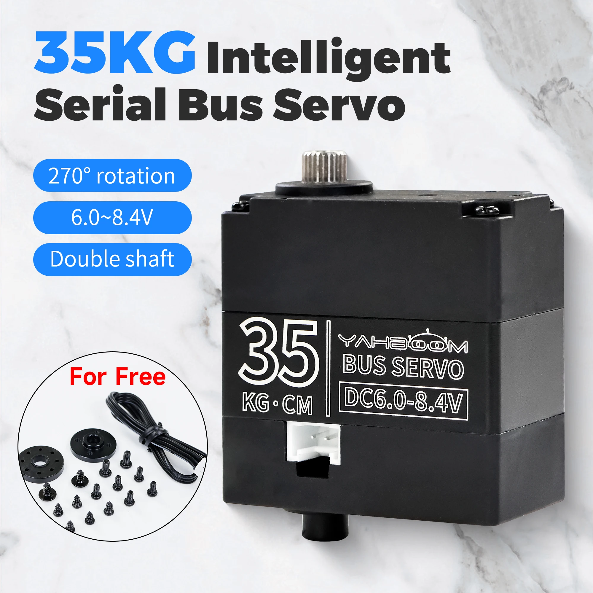 Servo Large Torque 35KG Metal Gear Digital Servos 270° For RC Car Accessories Remote Control Toy Car Robotic Arm Bionic Robot