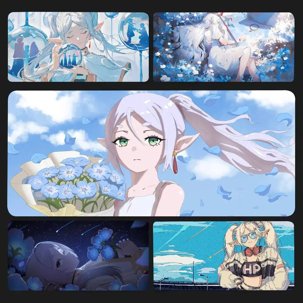 Frieren Anime Frieren Beyond Journeys End Mousepad Non-slip Suitable For Office Computers Laptops E-sports Game Desk Mats XXL