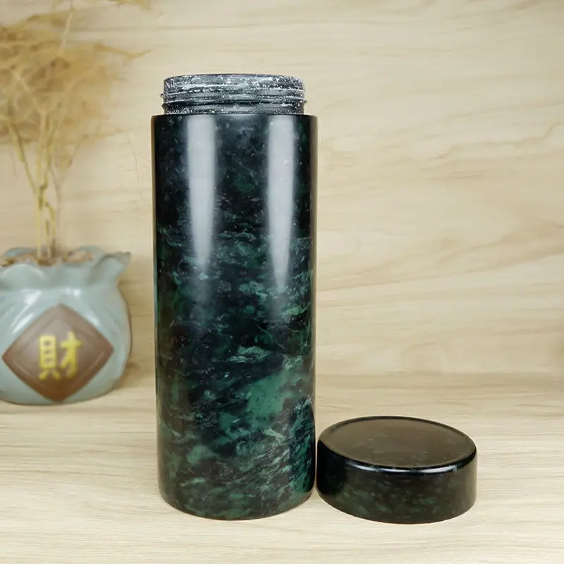 Natural Tibetan Jade Medicine King Stone Tea Cup Active Magnetic Versatile Cup Jewelry