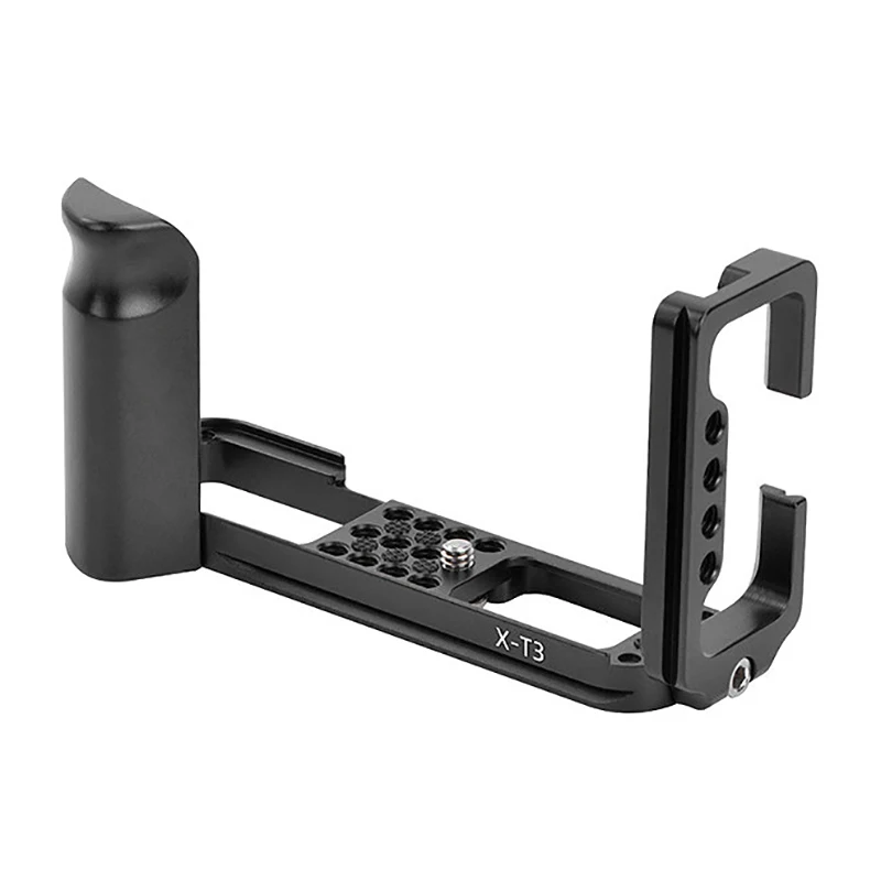 XT3 Hand Grip Quick Release L Plate/L Bracket for Fuji X-T3 XT3 Digital Camera with 1/4 inch Thread Screw CNC Metal Board