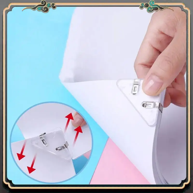 

Надежный зажим для купюр, книжный угловой зажим, зажим для бумаг, зажим для переплета для стола, полка для хранения, офисный настольный органайзер, канцелярские принадлежности