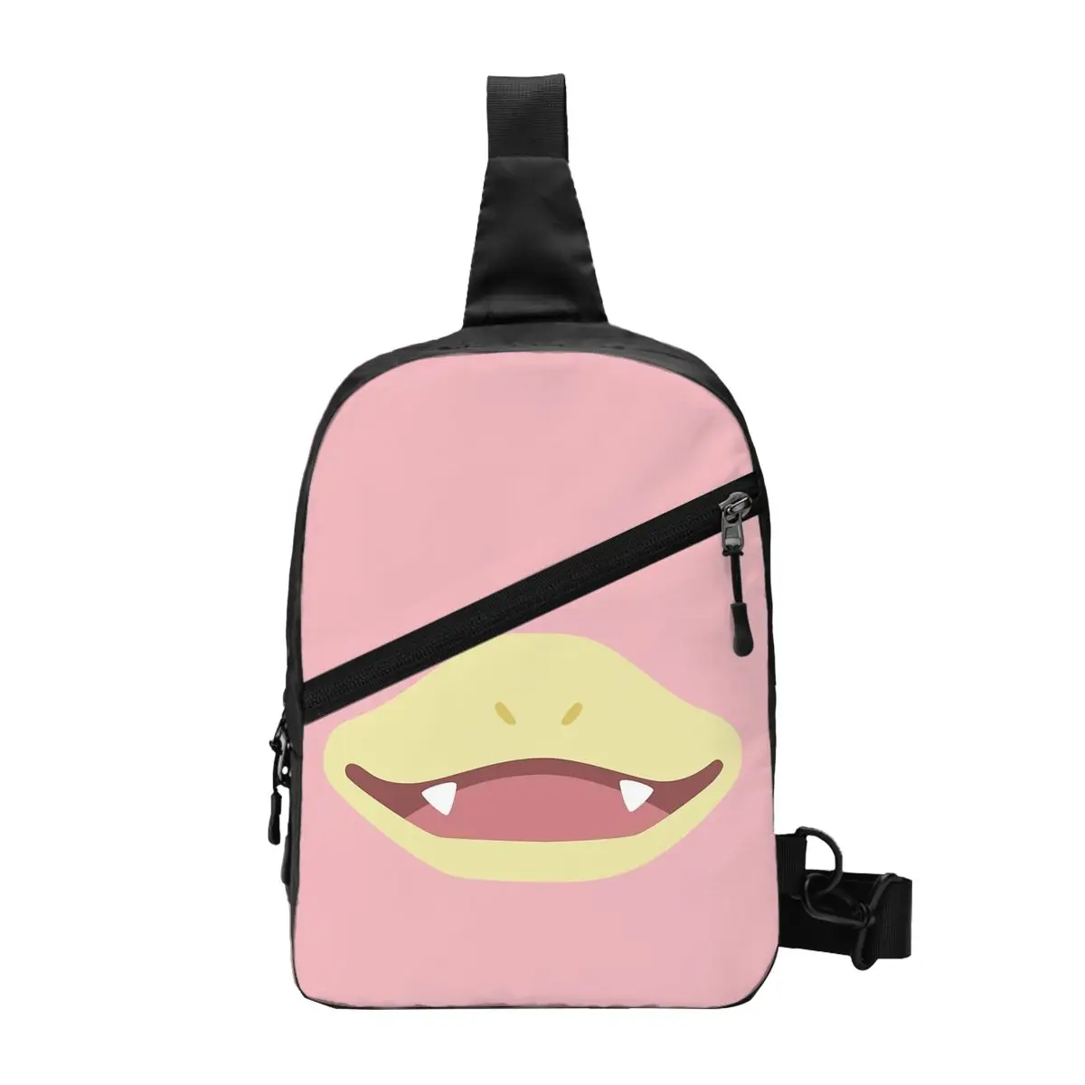 Slowpoke Poke Maniac Mouth Chest Bag Men Sling Crossbody Backpack Chest Bag Travel Hiking Daypack Shoulder Bag