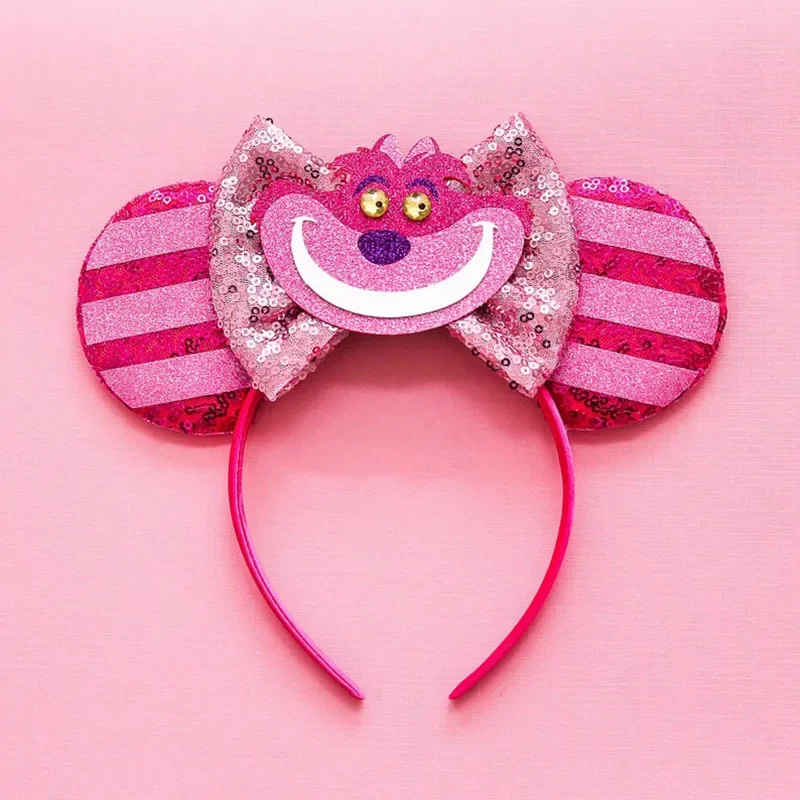 Disney Alice in Wonderland Cheshire Cat Ear Headband for Adults Mickey Mouse Hairband Women Hair Accessories Girls Kids Headwear