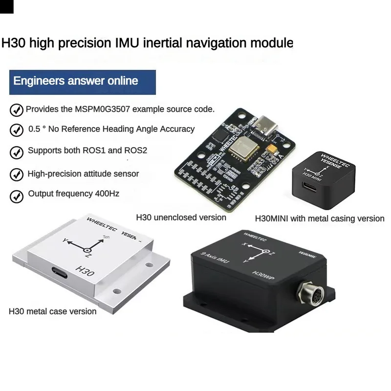 H30 MINI H30WP H30 9-assige IMU-navigatiemodule Hoge precisie gyro-accelerometer Magnetometer AHRS-houdingssensor voor ROS2-kit