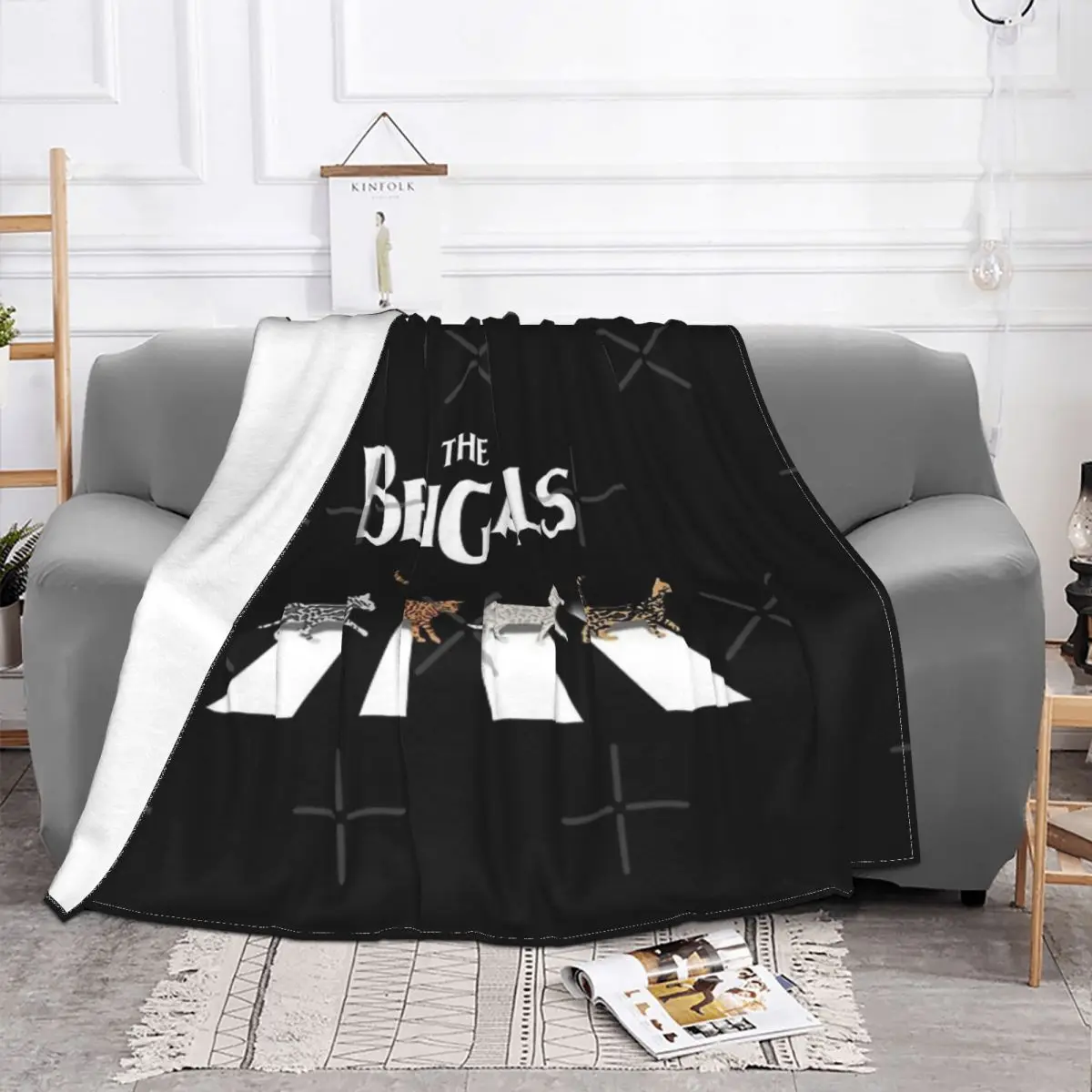 The Bengals Four Seasons Universal Blanket Fireplace Can Be Laid Halloween Gifts