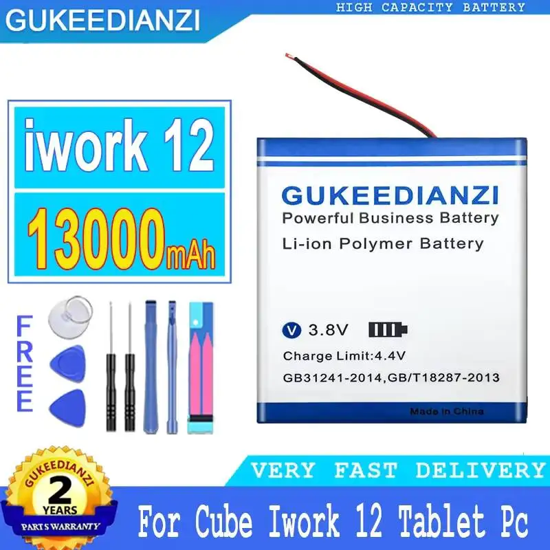 

Tablet Battery 13000mAh Fast Charging For Cube Iwork 12 Iwork12 Tablet PC