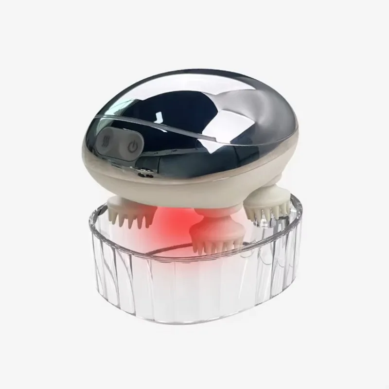2025 Trending Head Massage Machine Silicone Scalp Massager Tools Head Spa Electric Head Massager With Red Light