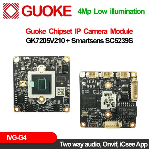 Xmeye 4Mp Ip Camera Board Smartsens Sc5239S Goke Module H.265 Ai Face Motion Detection Rtsp Cctv Network Video Surveillance