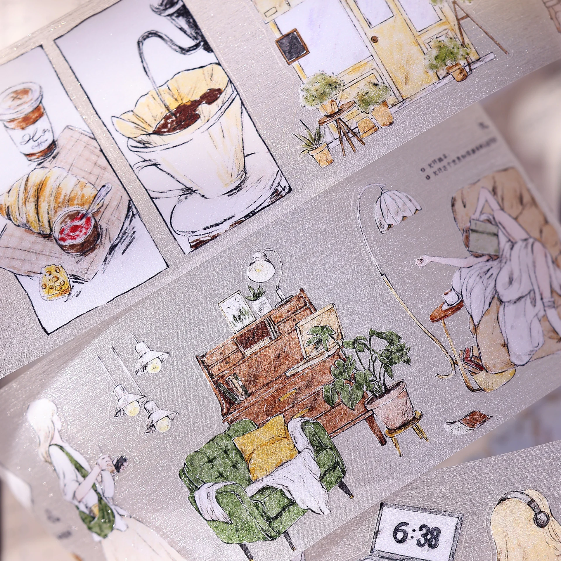 XiaoBaiJia Studio винтажная ле – обзор и цена Washi Tape Set