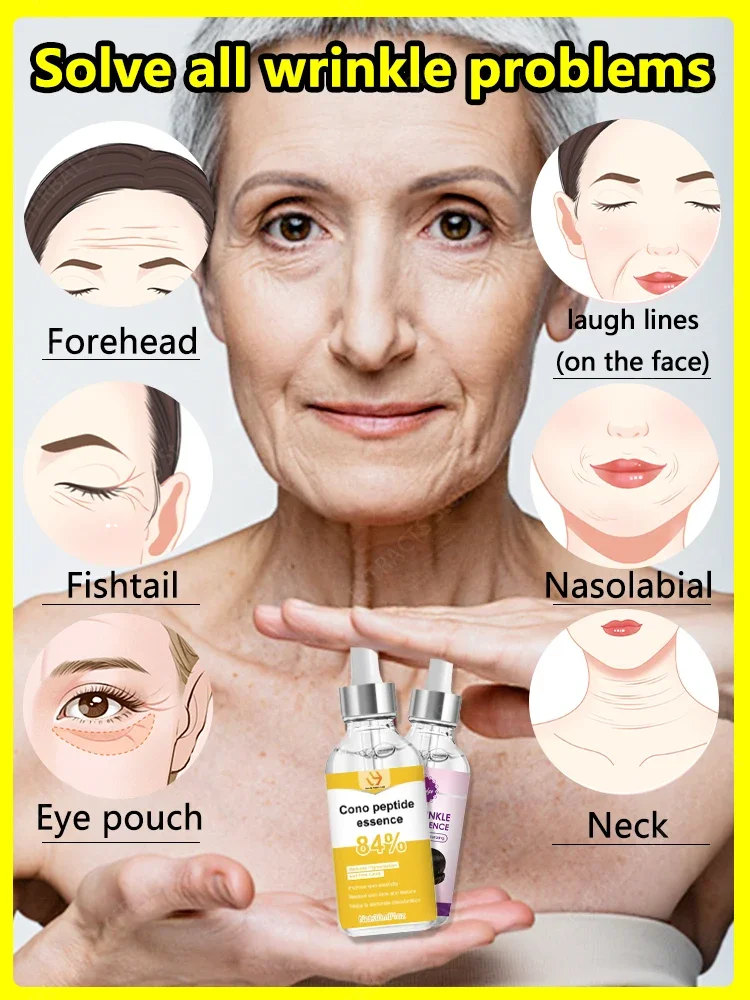 Anti-Falten-Serum entfernt Gesicht, Hals, Stirnfalten, Anti-Aging-Produkte zur Hautstraffung