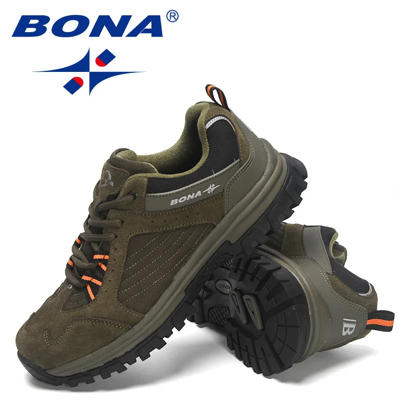 BONA-zapatos de senderismo resistentes al desgaste y al deslizamiento para hombre, zapatillas de deporte, nuevos diseñadores