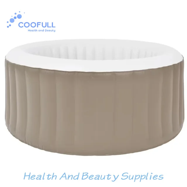 Coofull Inflatable 2-3 Person PVC Round SPA Hot Tub Child Swimming Pool Outdoor Leisure Bathtub for Couples