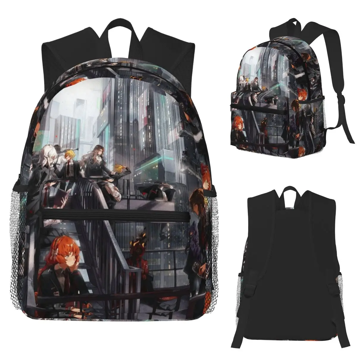 

Студенческий рюкзак Limbus Company, школьная сумка, походный дорожный рюкзак для мальчиков и девочек, сумка для книг, сумки на плечо