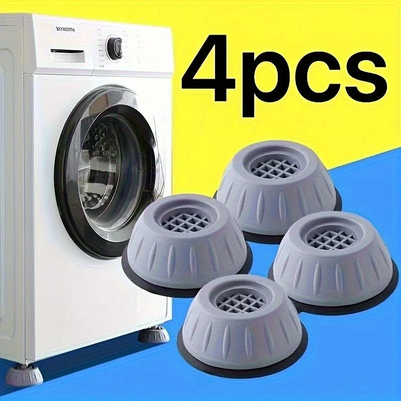 Anti Vibration Pads for Washing Machine,Universal Shock Absorber Feet,Non Slip Washer Dryer Pedestal,Noise Cancelling Furniture